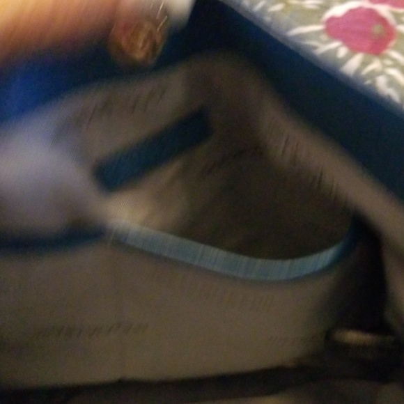 Isaac Mizrahi Blue Leather Bag - Picture 7 of 7